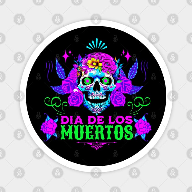 Dia De Los Muertos Magnet by Epic Splash Graphics